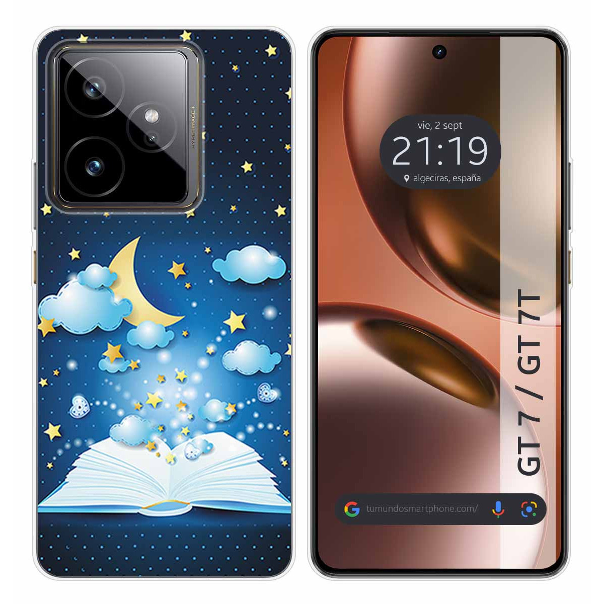 Funda Silicona para Realme GT 7 / GT 7T 5G diseño Libro Cuentos Dibujos