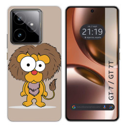 Funda Silicona para Realme GT 7 / GT 7T 5G diseño Leon Dibujos