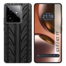 Funda Silicona para Realme GT 7 / GT 7T 5G diseño Neumatico Dibujos