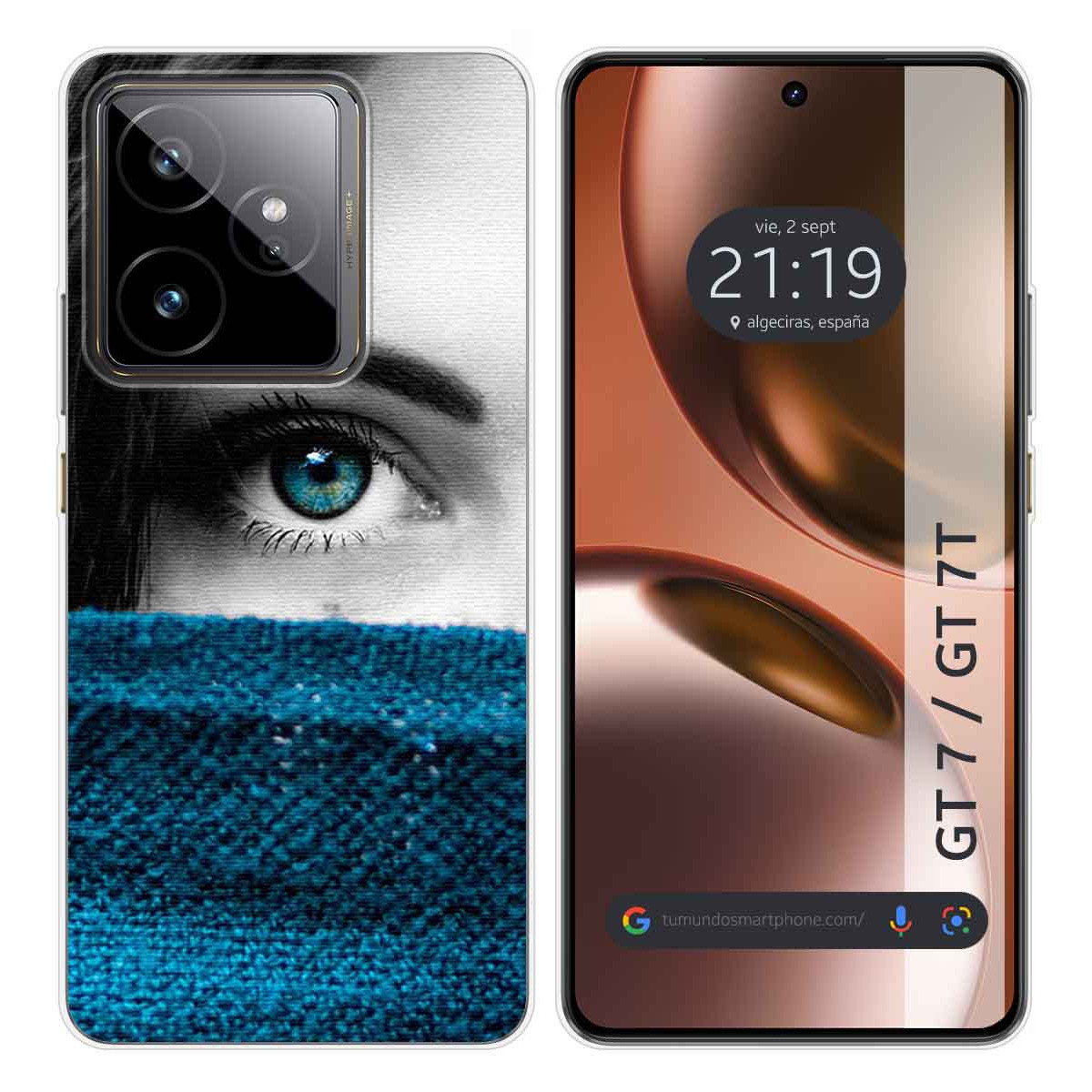 Funda Silicona para Realme GT 7 / GT 7T 5G diseño Ojo Dibujos