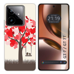 Funda Silicona para Realme GT 7 / GT 7T 5G diseño Pajaritos Dibujos