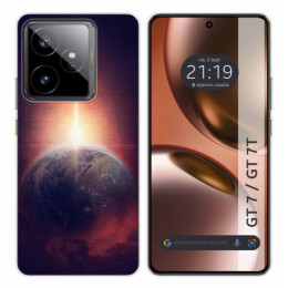Funda Silicona para Realme GT 7 / GT 7T 5G diseño Tierra Dibujos