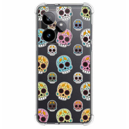 Funda Silicona Antigolpes para Realme GT 7 / GT 7T 5G diseño Catrina Dibujos