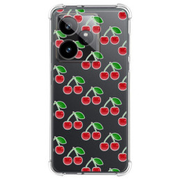Funda Silicona Antigolpes para Realme GT 7 / GT 7T 5G diseño Cerezas Dibujos