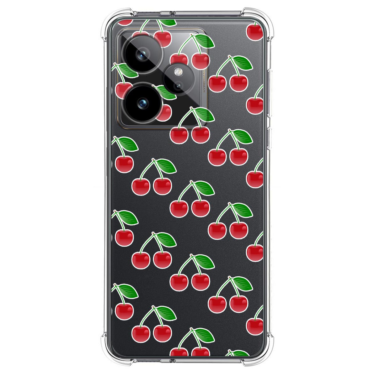 Funda Silicona Antigolpes para Realme GT 7 / GT 7T 5G diseño Cerezas Dibujos