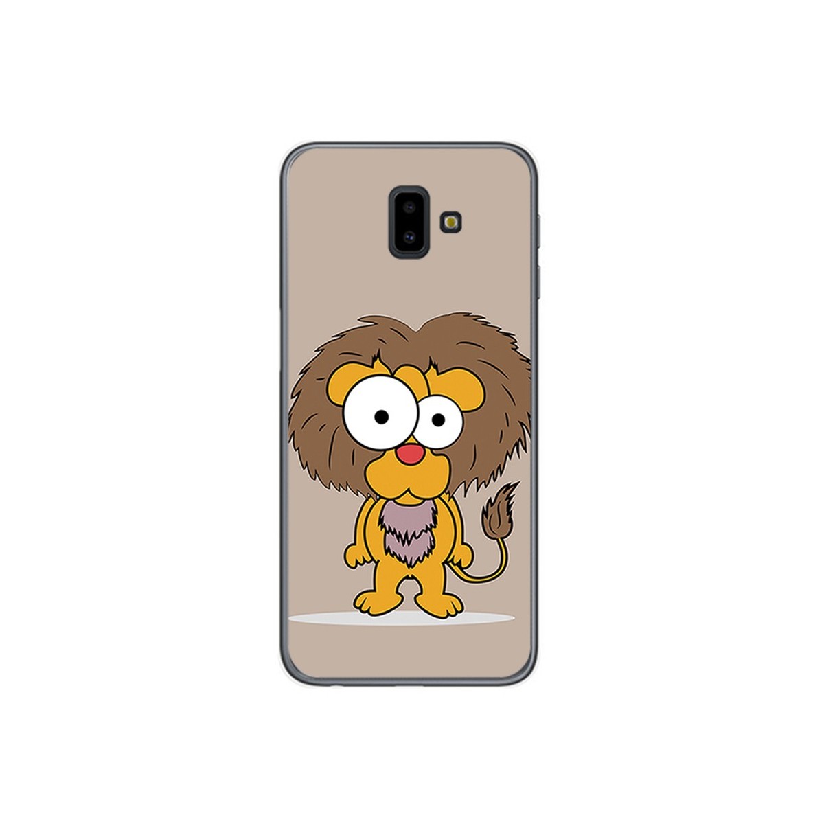 Funda Gel Tpu para Samsung Galaxy J6+ Plus Diseño Leon Dibujos