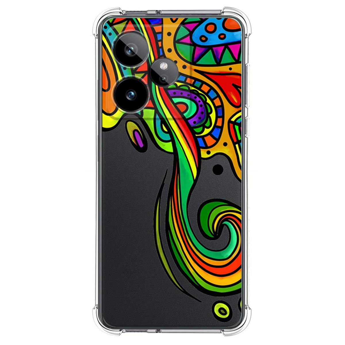 Funda Silicona Antigolpes para Realme GT 7 / GT 7T 5G diseño Colores Dibujos