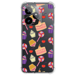 Funda Silicona Antigolpes para Realme GT 7 / GT 7T 5G diseño Dulces 01 Dibujos