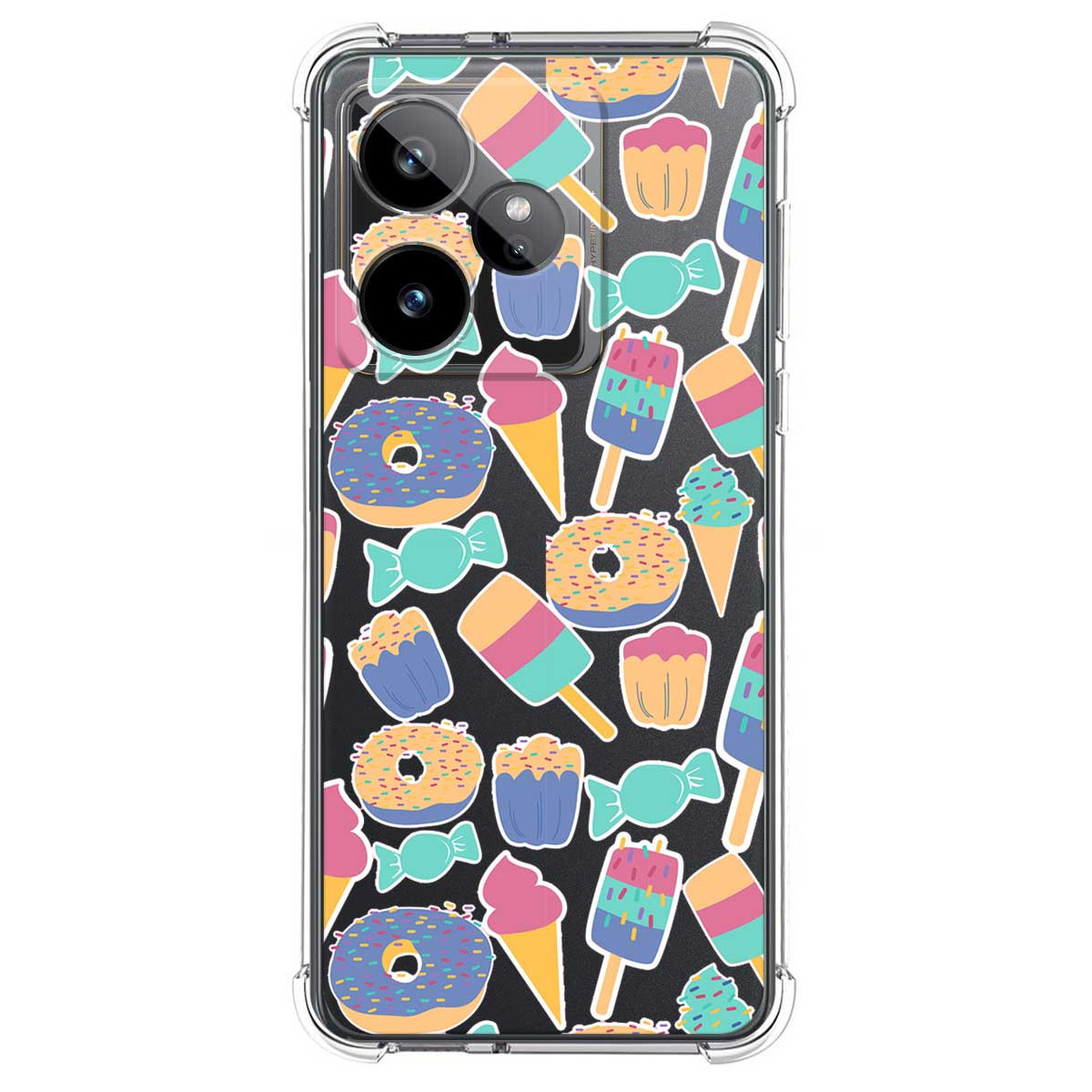 Funda Silicona Antigolpes para Realme GT 7 / GT 7T 5G diseño Dulces 02 Dibujos