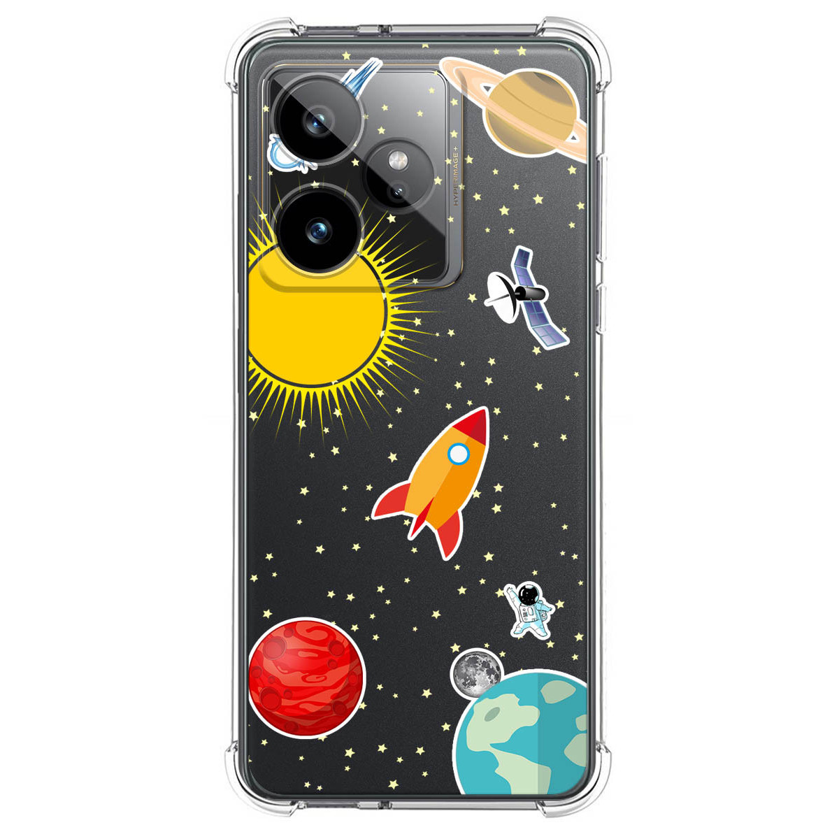 Funda Silicona Antigolpes para Realme GT 7 / GT 7T 5G diseño Espacio Dibujos