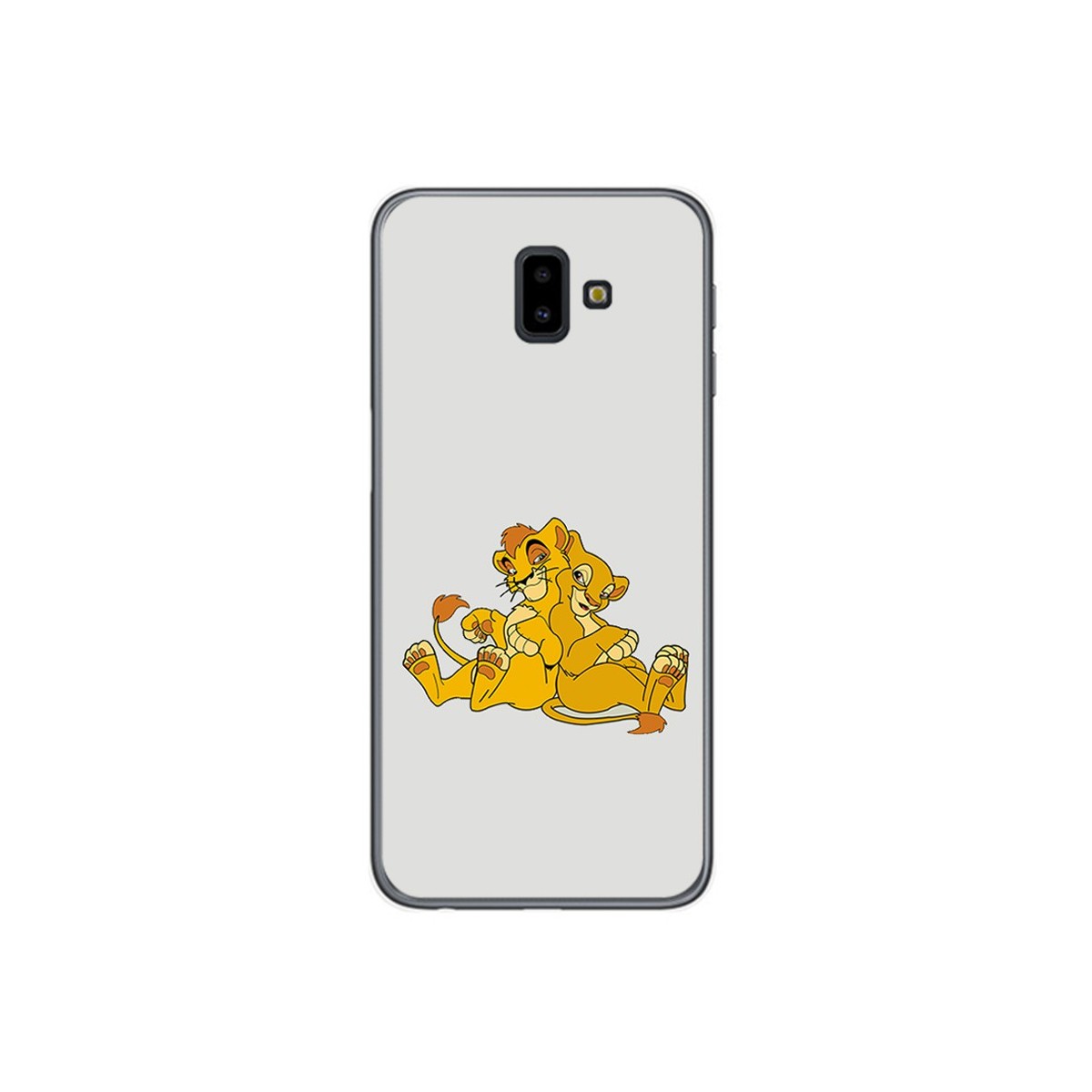 Funda Gel Tpu para Samsung Galaxy J6+ Plus Diseño Leones Dibujos