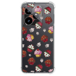 Funda Silicona Antigolpes para Realme GT 7 / GT 7T 5G diseño Muffins Dibujos