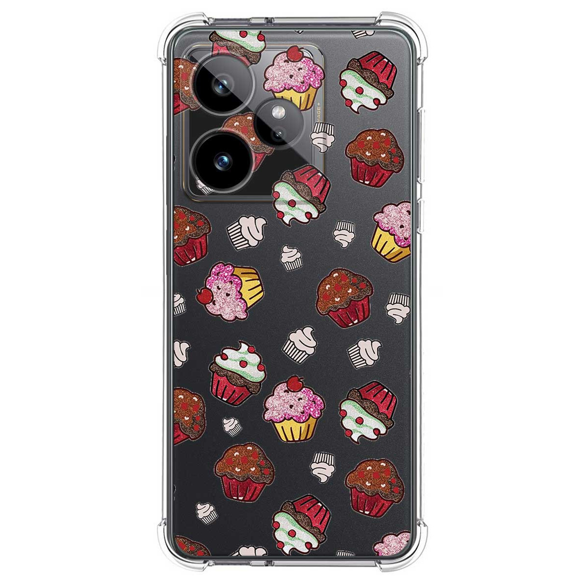 Funda Silicona Antigolpes para Realme GT 7 / GT 7T 5G diseño Muffins Dibujos