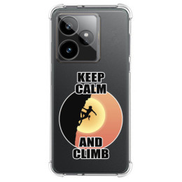 Funda Silicona Antigolpes para Realme GT 7 / GT 7T 5G diseño Mujer Escalada Dibujos