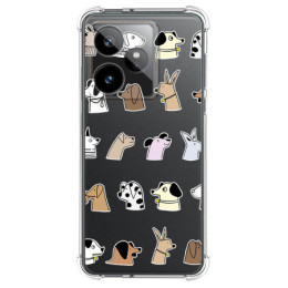 Funda Silicona Antigolpes para Realme GT 7 / GT 7T 5G diseño Perros Dibujos