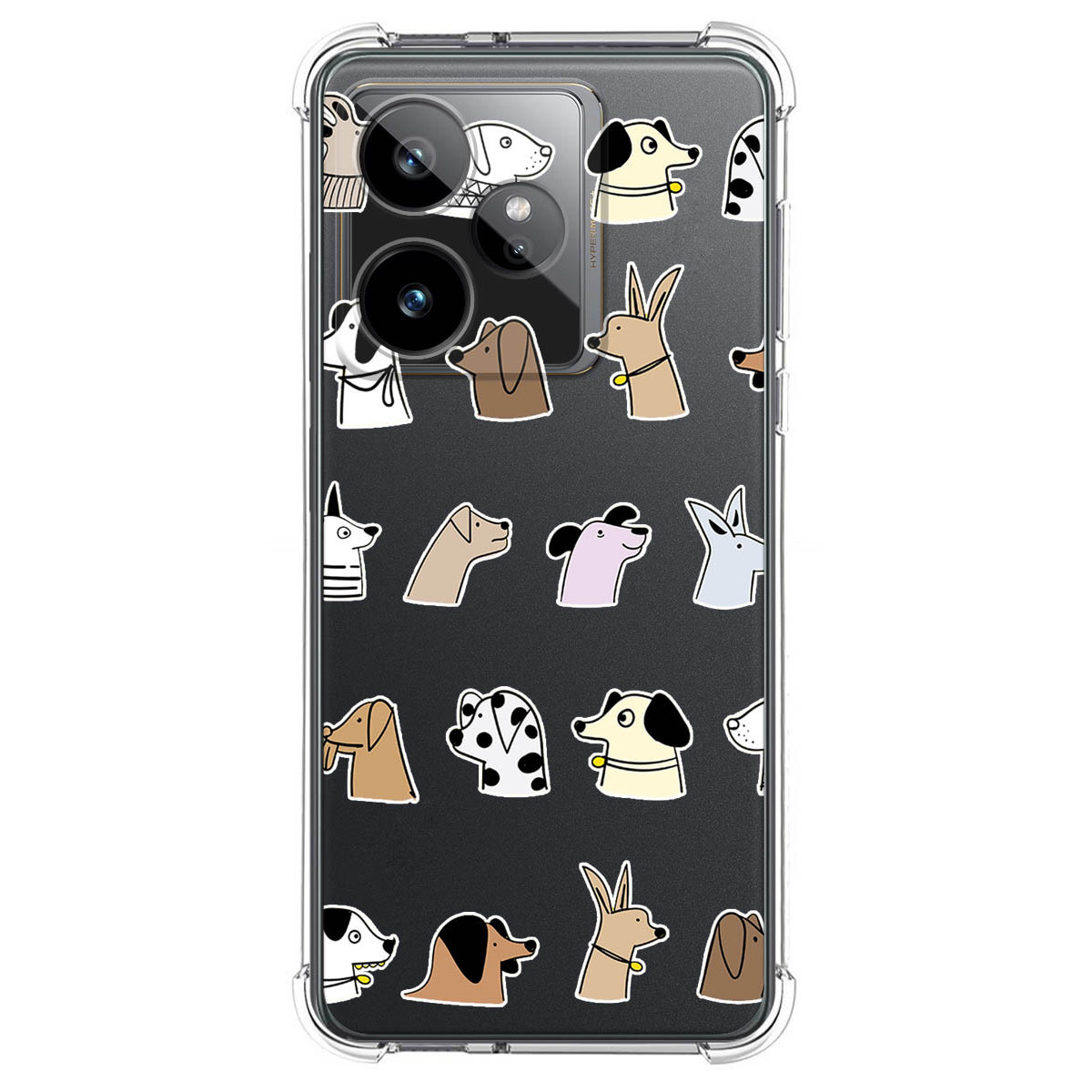 Funda Silicona Antigolpes para Realme GT 7 / GT 7T 5G diseño Perros Dibujos