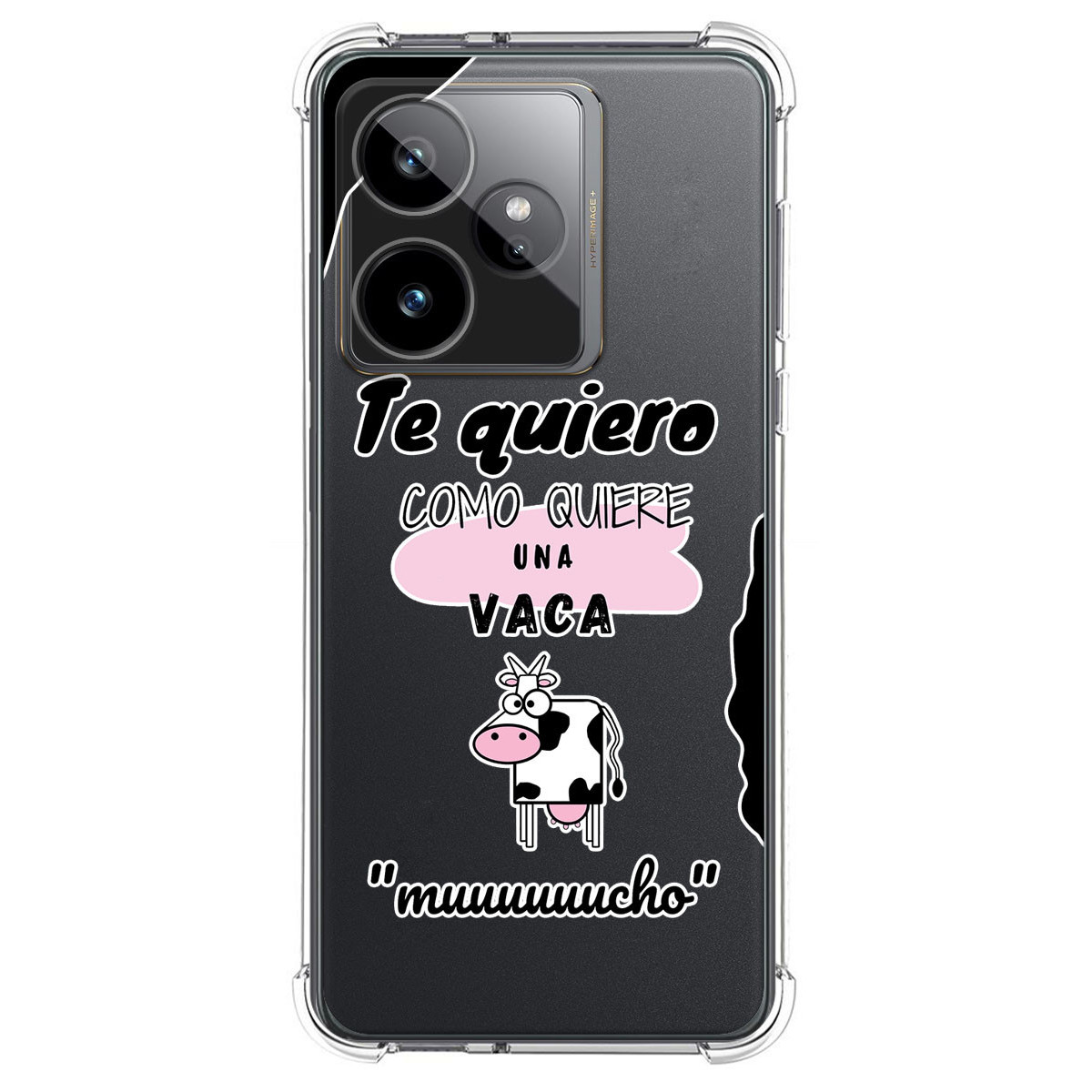 Funda Silicona Antigolpes para Realme GT 7 / GT 7T 5G diseño Vaca Dibujos