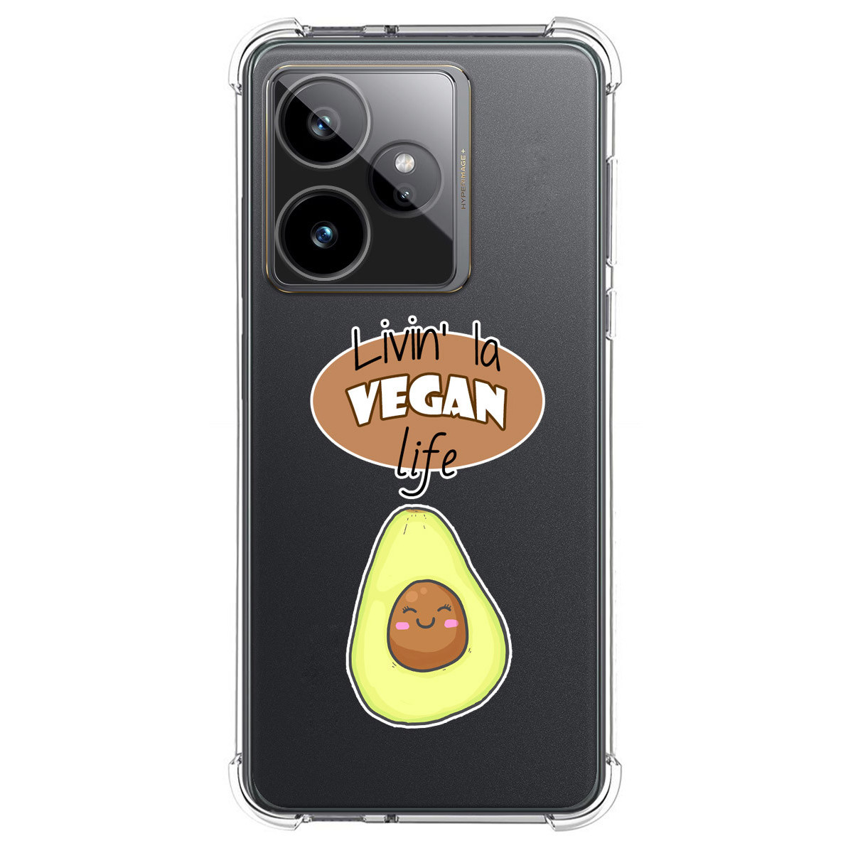 Funda Silicona Antigolpes para Realme GT 7 / GT 7T 5G diseño Vegan Life Dibujos