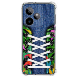 Funda Silicona Antigolpes para Realme GT 7 / GT 7T 5G diseño Zapatillas 13 Dibujos