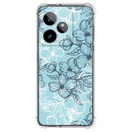 Funda Silicona Antigolpes para Realme GT 7 / GT 7T 5G diseño Flores 03 Dibujos