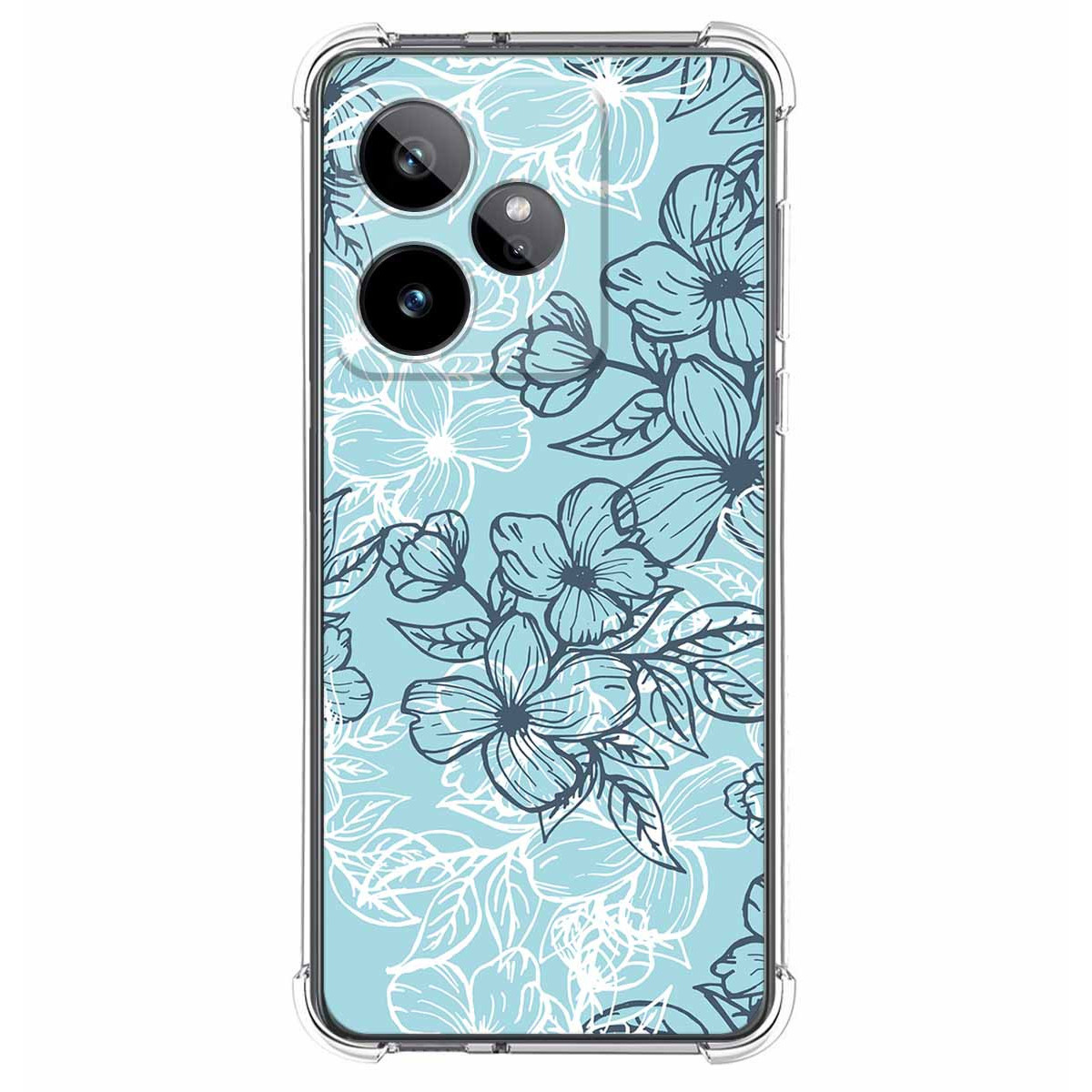 Funda Silicona Antigolpes para Realme GT 7 / GT 7T 5G diseño Flores 03 Dibujos