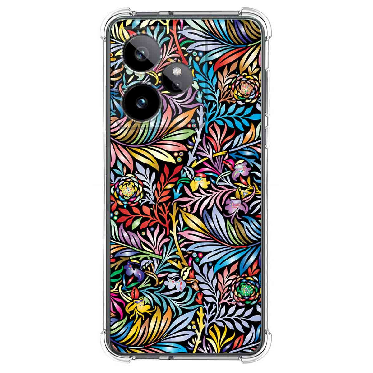 Funda Silicona Antigolpes para Realme GT 7 / GT 7T 5G diseño Flores 04 Dibujos