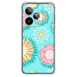 Funda Silicona Antigolpes para Realme GT 7 / GT 7T 5G diseño Flores 05 Dibujos