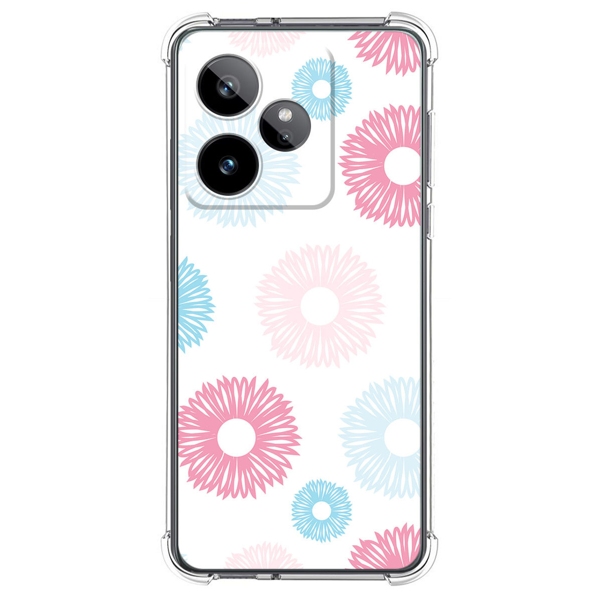 Funda Silicona Antigolpes para Realme GT 7 / GT 7T 5G diseño Flores 06 Dibujos