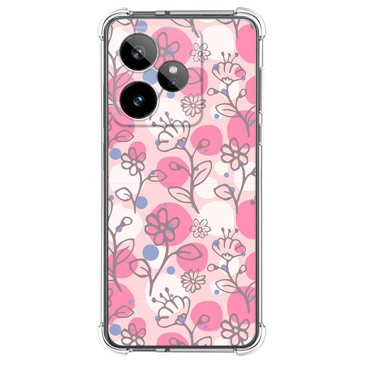 Funda Silicona Antigolpes para Realme GT 7 / GT 7T 5G diseño Flores 07 Dibujos
