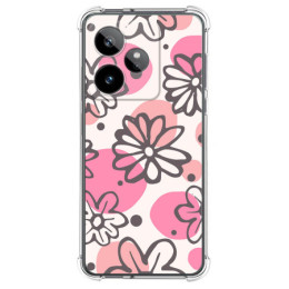 Funda Silicona Antigolpes para Realme GT 7 / GT 7T 5G diseño Flores 09 Dibujos