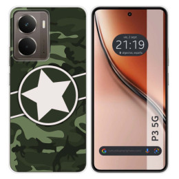 Funda Silicona para Realme P3 5G diseño Camuflaje 01 Dibujos