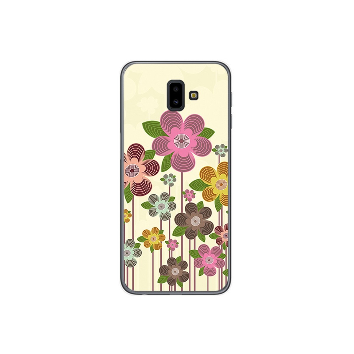 Funda Gel Tpu para Samsung Galaxy J6+ Plus Diseño Primavera En Flor Dibujos