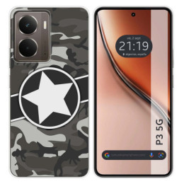 Funda Silicona para Realme P3 5G diseño Camuflaje 02 Dibujos