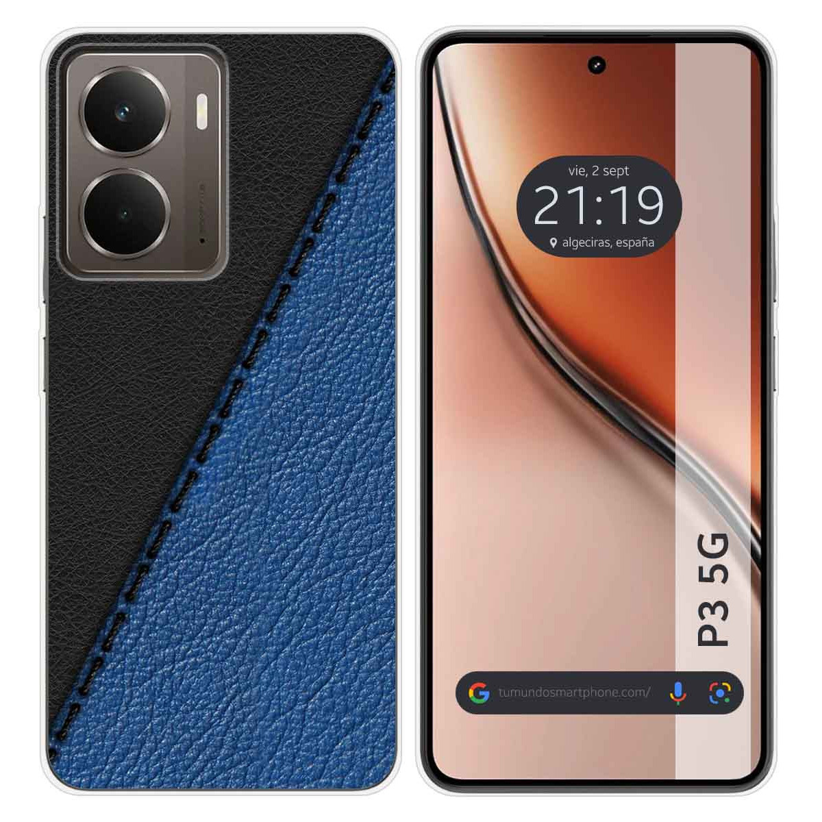 Funda Silicona para Realme P3 5G diseño Cuero 02 Dibujos