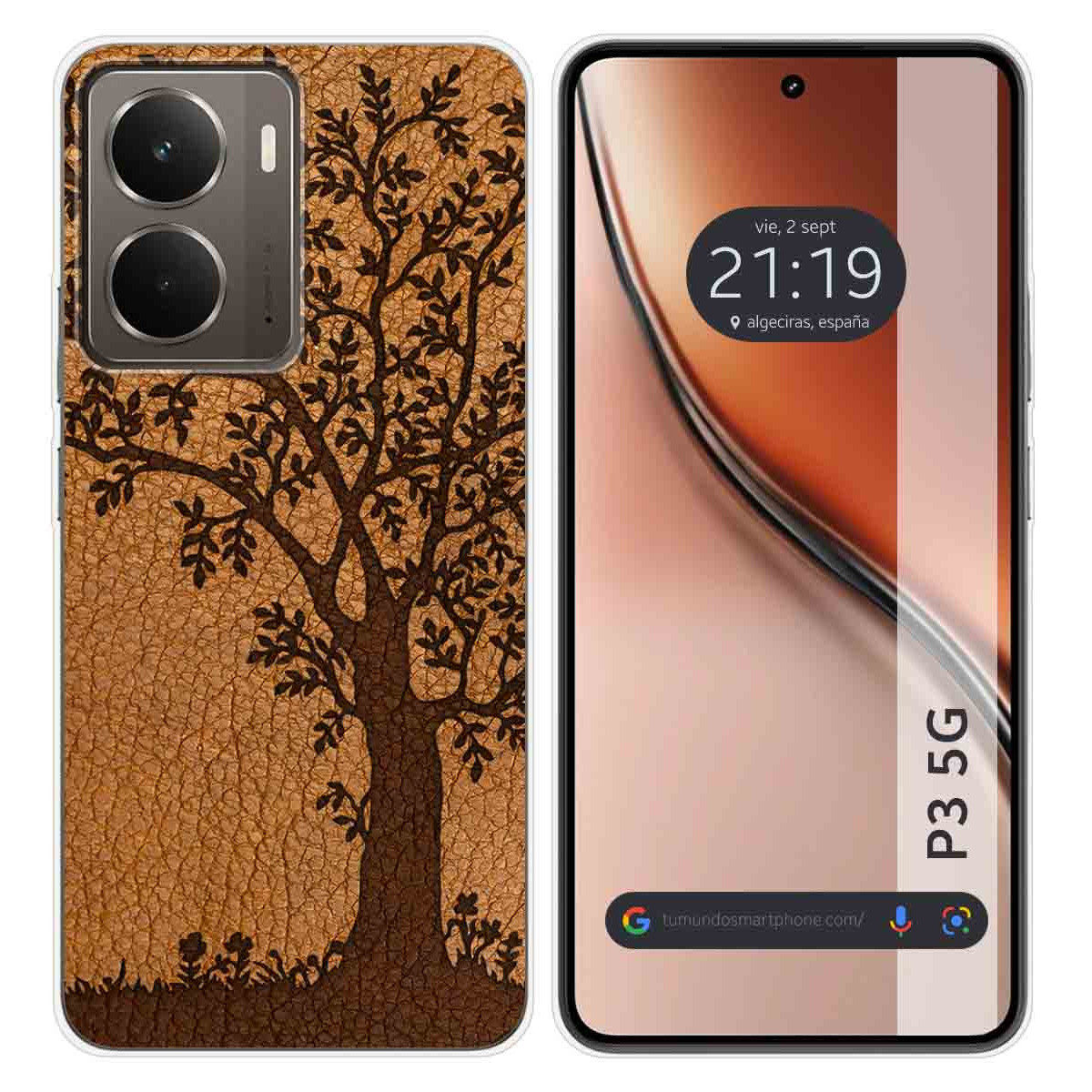 Funda Silicona para Realme P3 5G diseño Cuero 03 Dibujos