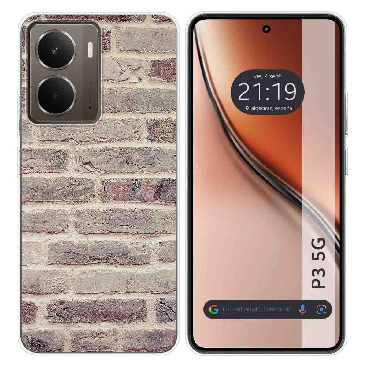 Funda Silicona para Realme P3 5G diseño Ladrillo 01 Dibujos