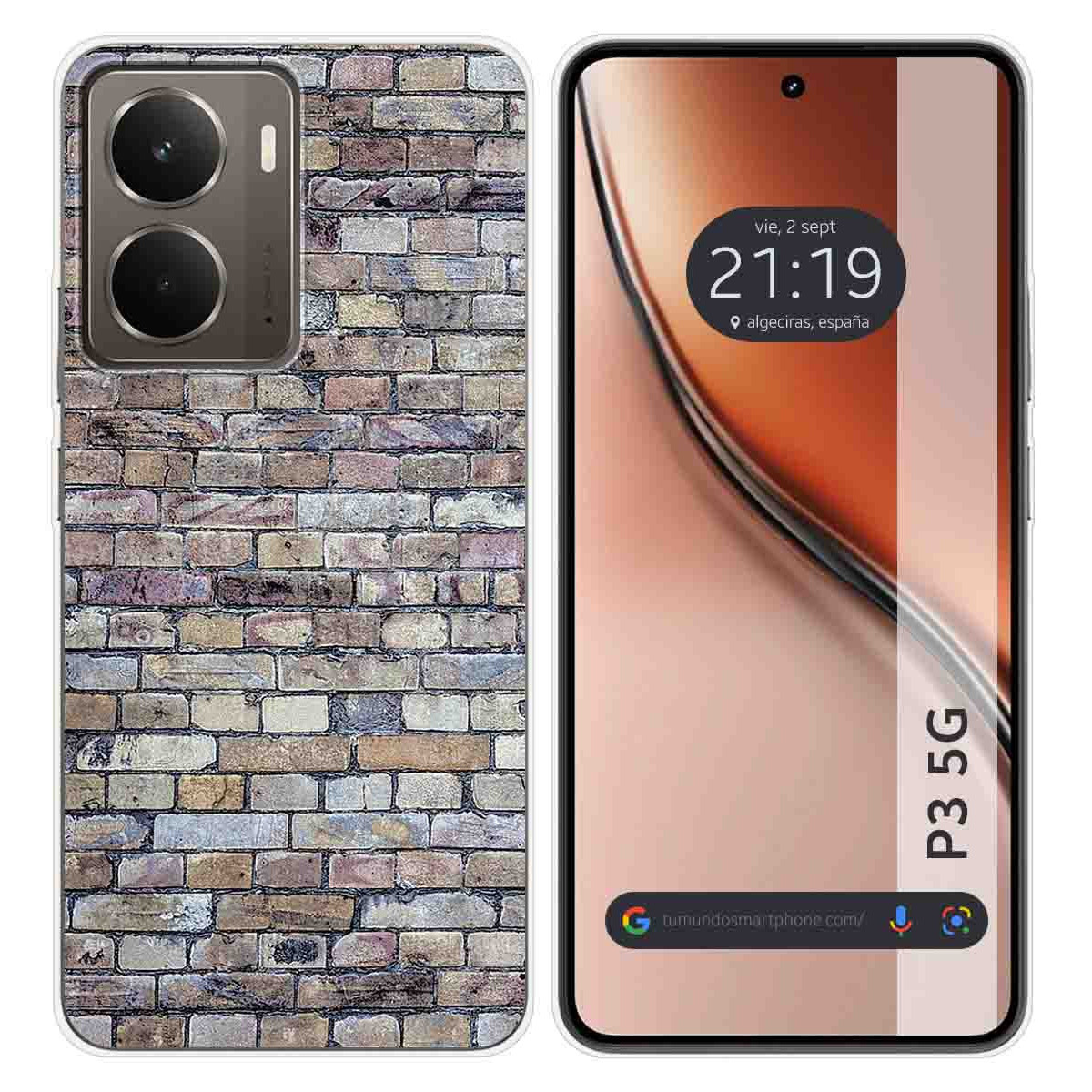 Funda Silicona para Realme P3 5G diseño Ladrillo 02 Dibujos