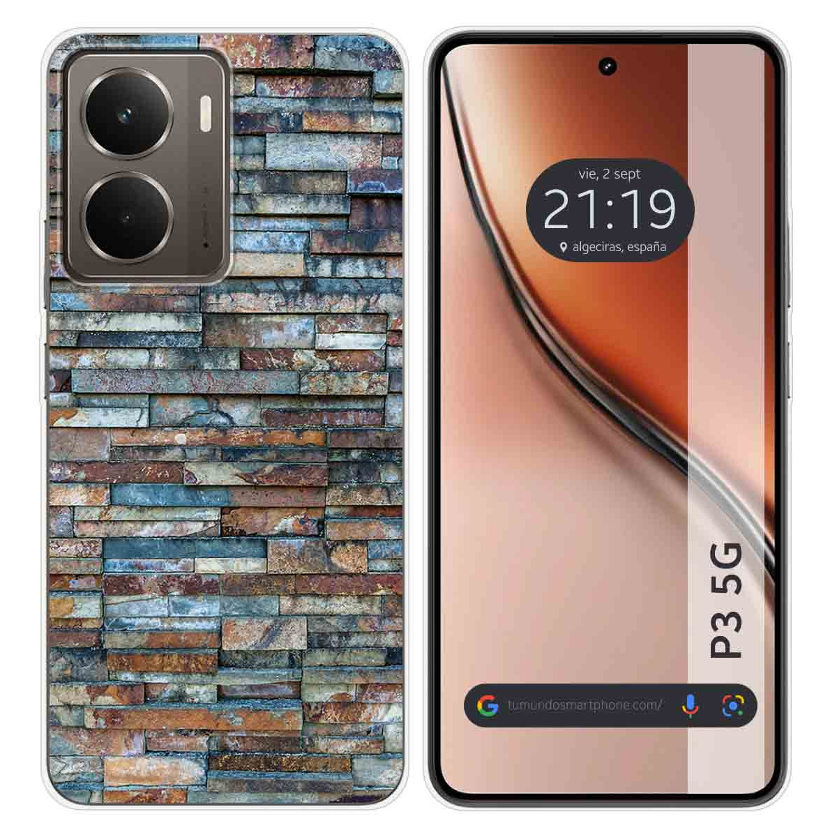 Funda Silicona para Realme P3 5G diseño Ladrillo 05 Dibujos