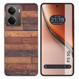 Funda Silicona para Realme P3 5G diseño Madera 03 Dibujos