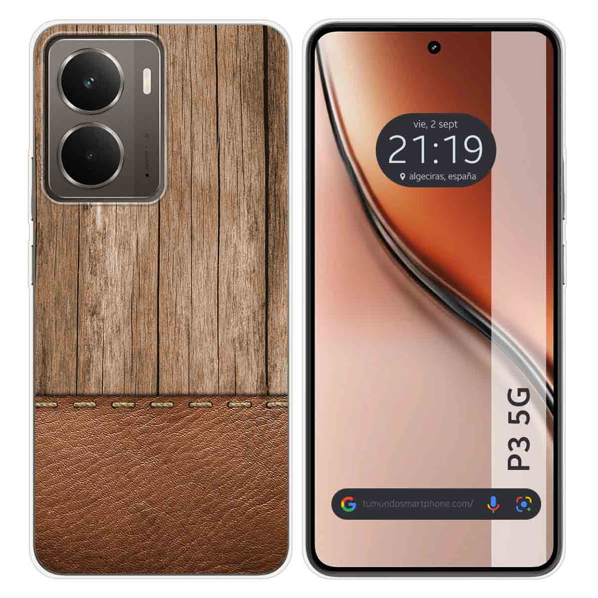 Funda Silicona para Realme P3 5G diseño Madera 09 Dibujos