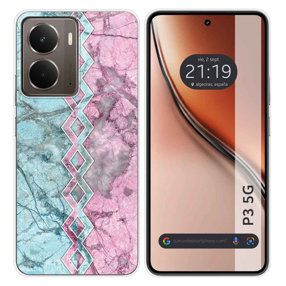 Funda Silicona para Realme P3 5G diseño Mármol 08 Dibujos