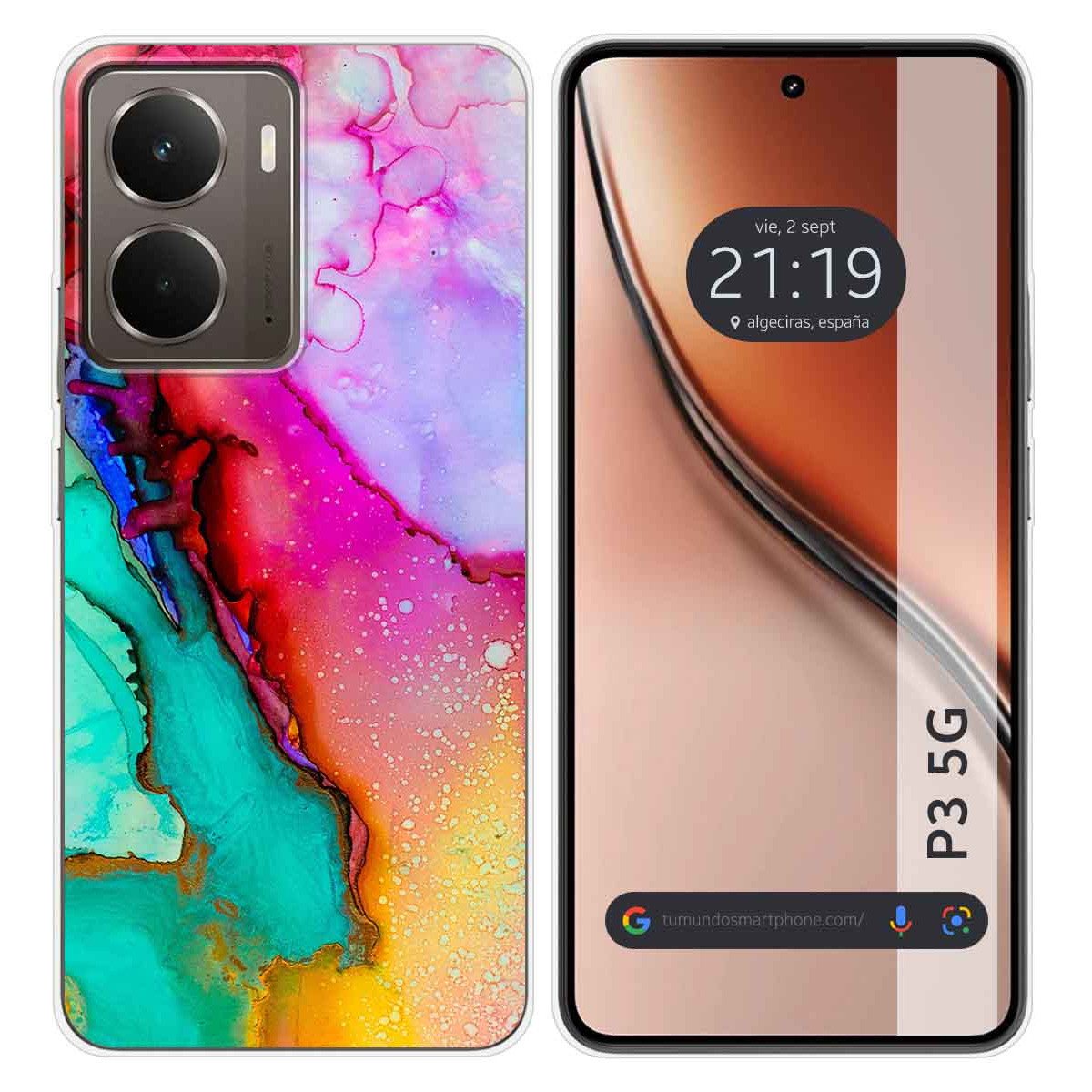 Funda Silicona para Realme P3 5G diseño Mármol 15 Dibujos