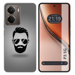 Funda Silicona para Realme P3 5G diseño Barba Dibujos
