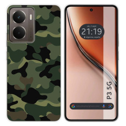 Funda Silicona para Realme P3 5G diseño Camuflaje Dibujos