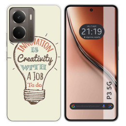 Funda Silicona para Realme P3 5G diseño Creativity Dibujos