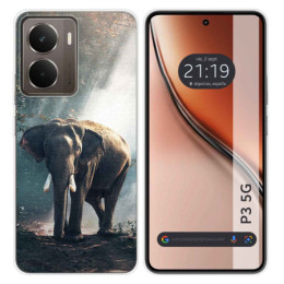 Funda Silicona para Realme P3 5G diseño Elefante Dibujos