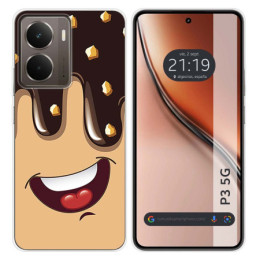 Funda Silicona para Realme P3 5G diseño Helado Chocolate Dibujos