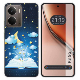 Funda Silicona para Realme P3 5G diseño Libro Cuentos Dibujos
