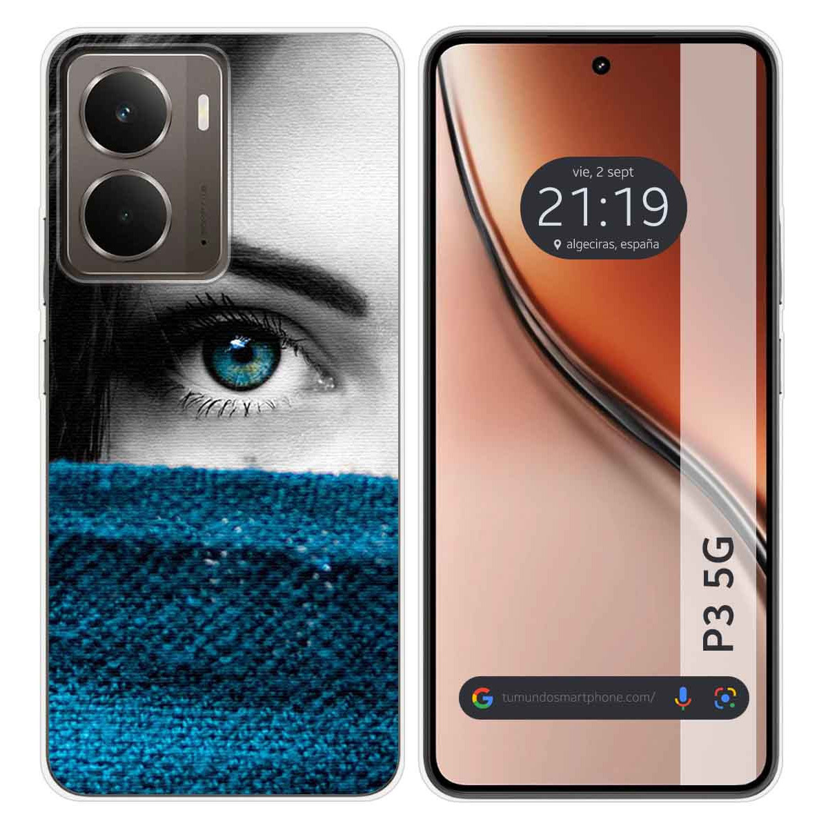 Funda Silicona para Realme P3 5G diseño Ojo Dibujos