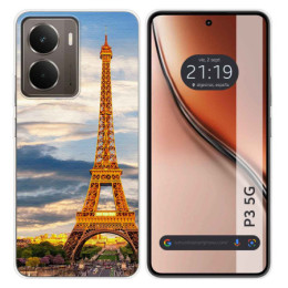 Funda Silicona para Realme P3 5G diseño Paris Dibujos